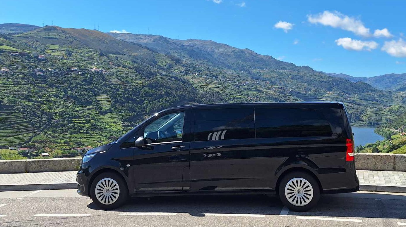 Side view of a Selective Travel Mercedes van